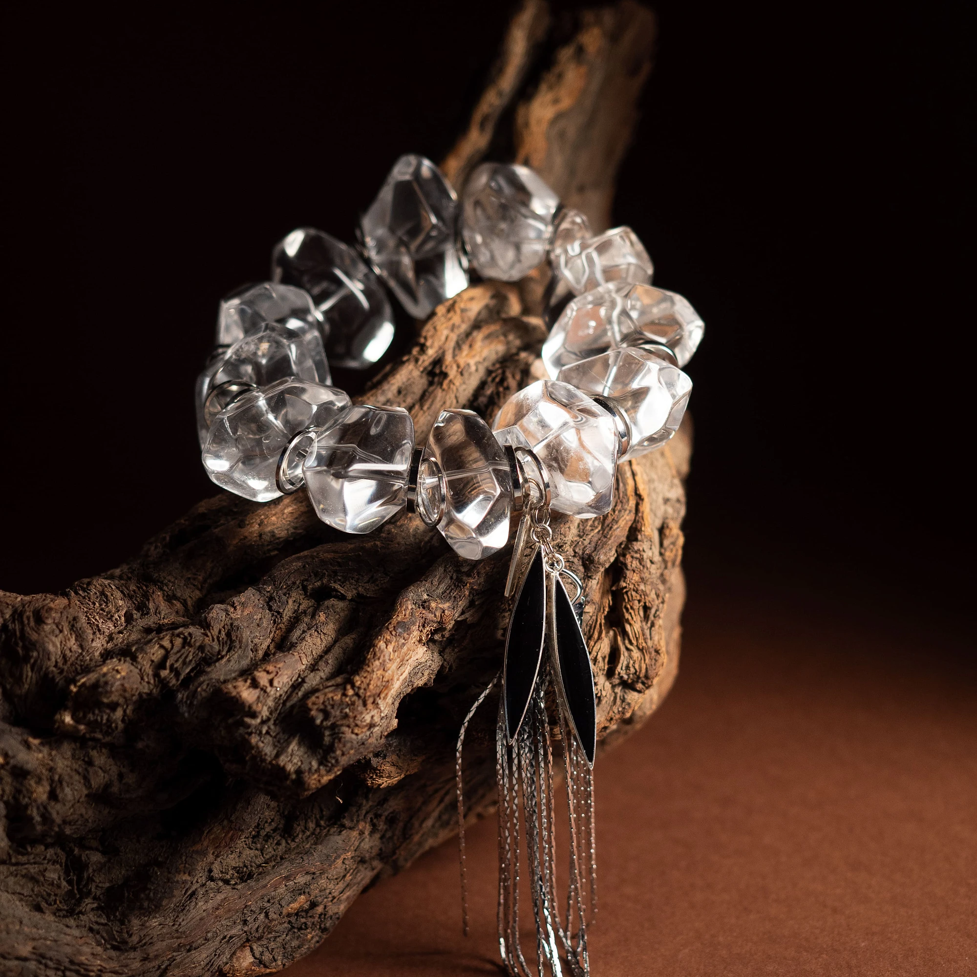 Браслет женский из Горного хрусталя №3