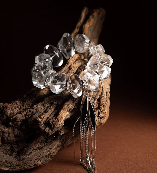 Браслет женский из Горного хрусталя №3
