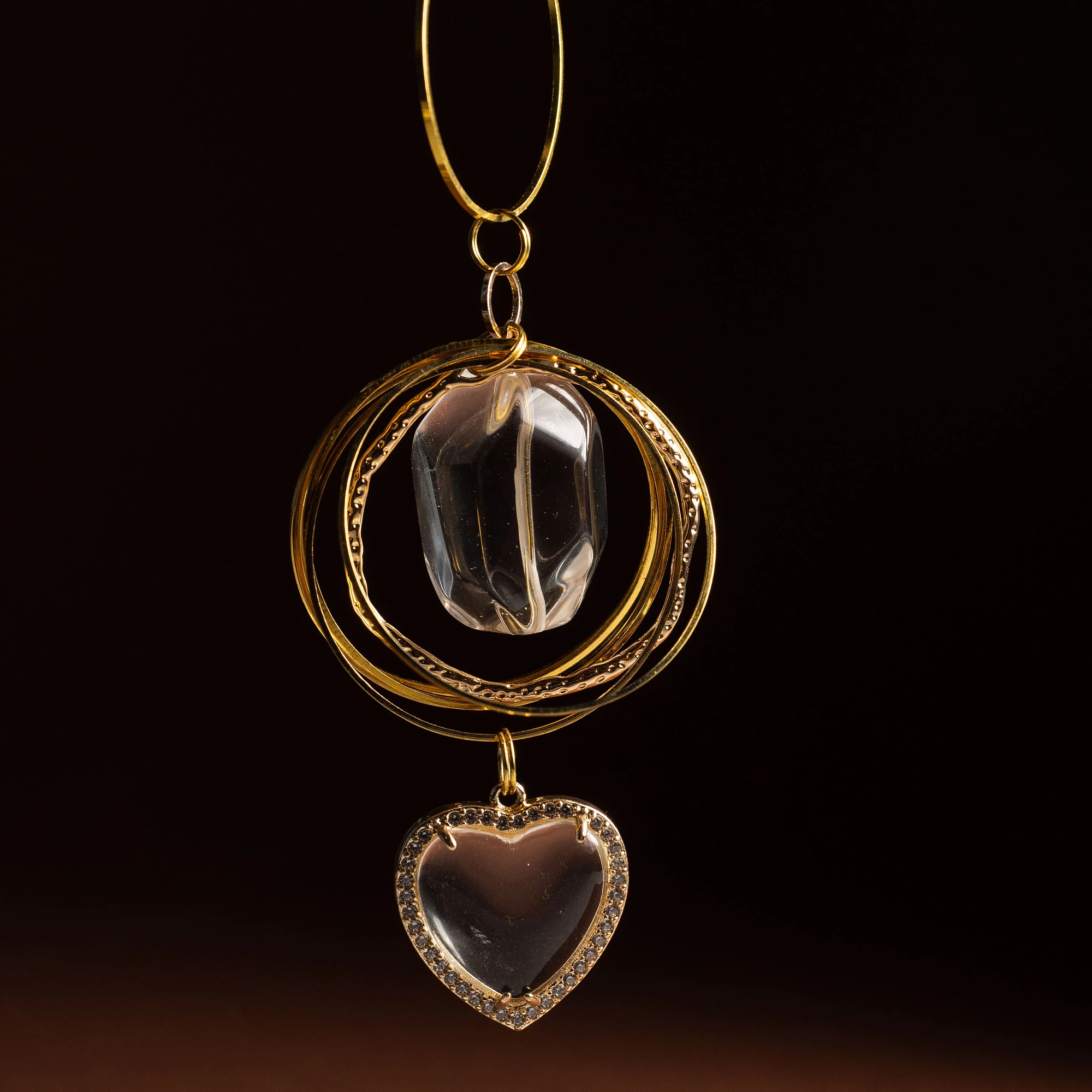 Подвеска из Горного хрусталя №1