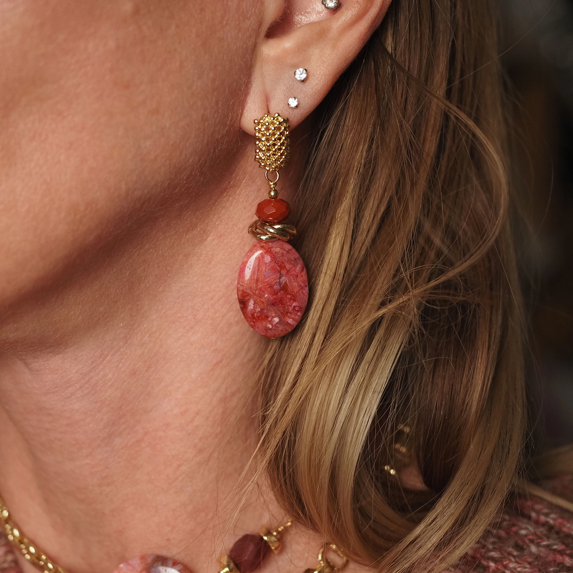 Серьги из Яшмы