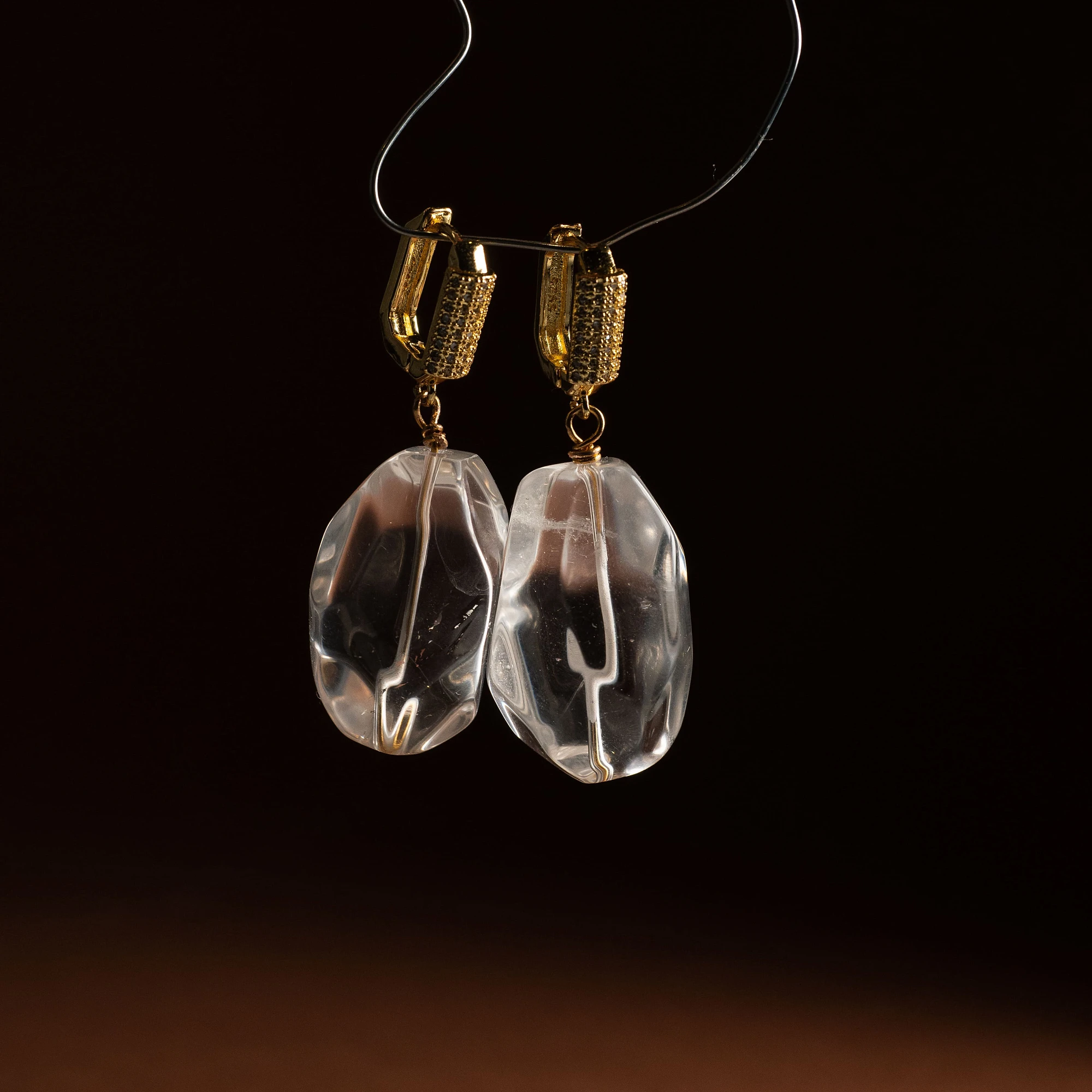 Серьги из Горного хрусталя №1