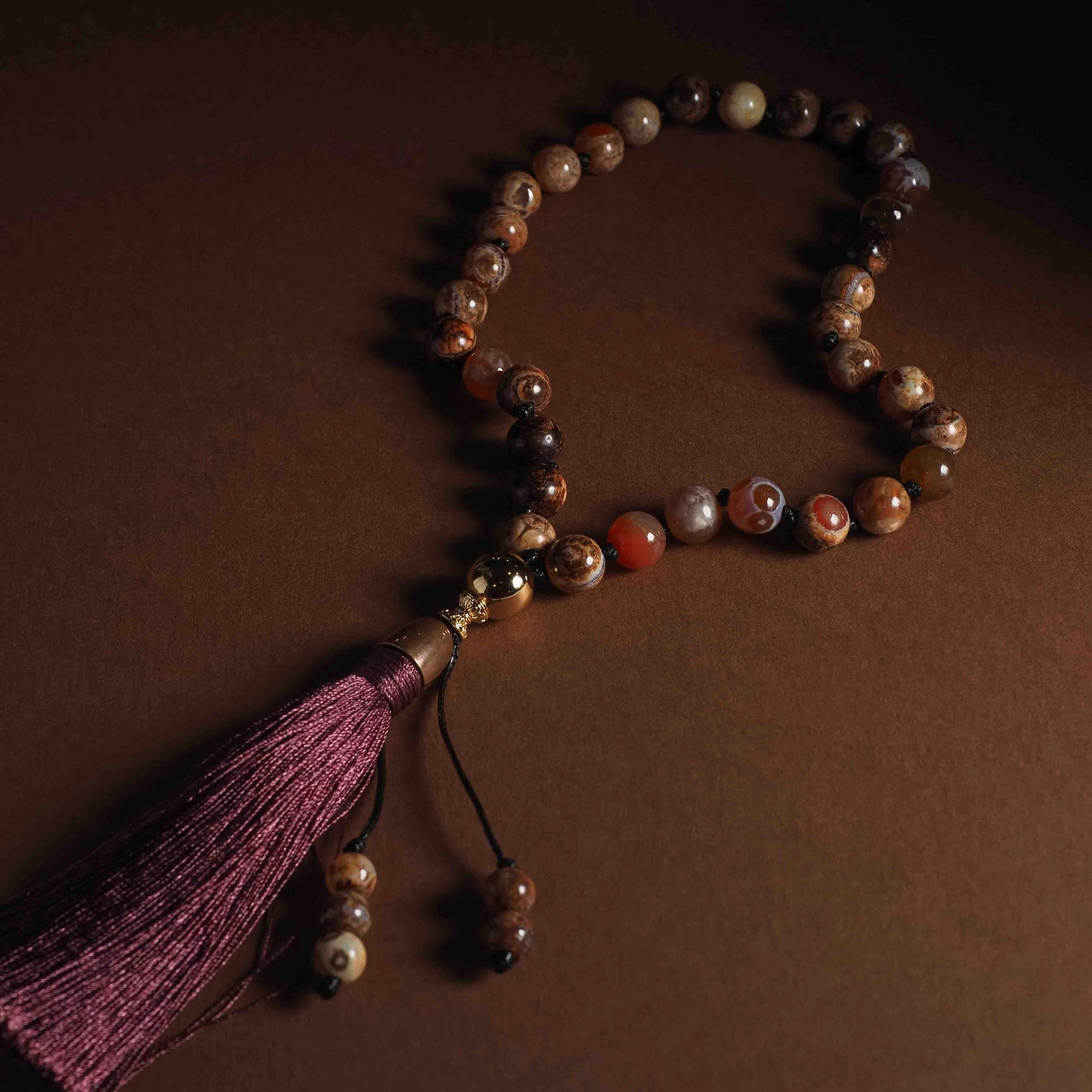 Четки из Агата 33 бусины №1