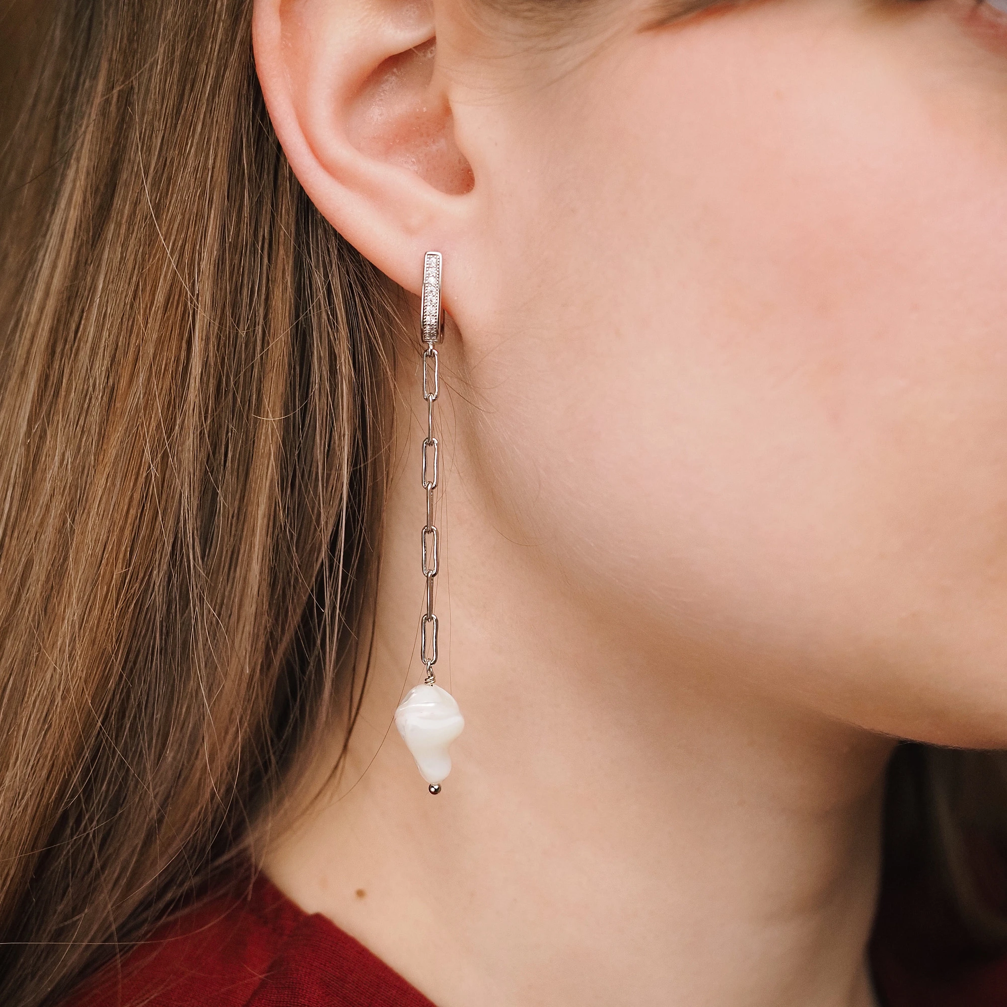 Серьги из Перламутра №1