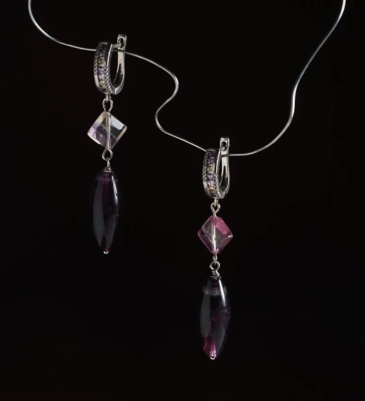 Серьги из Флюорита №2