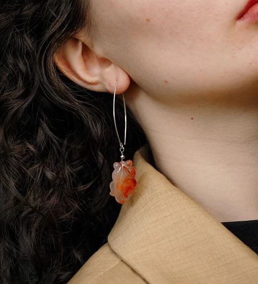 Серьги из Сердолика №2