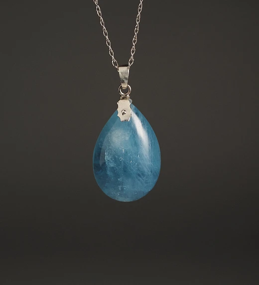 Кулон из Аквамарина с цепочкой №3