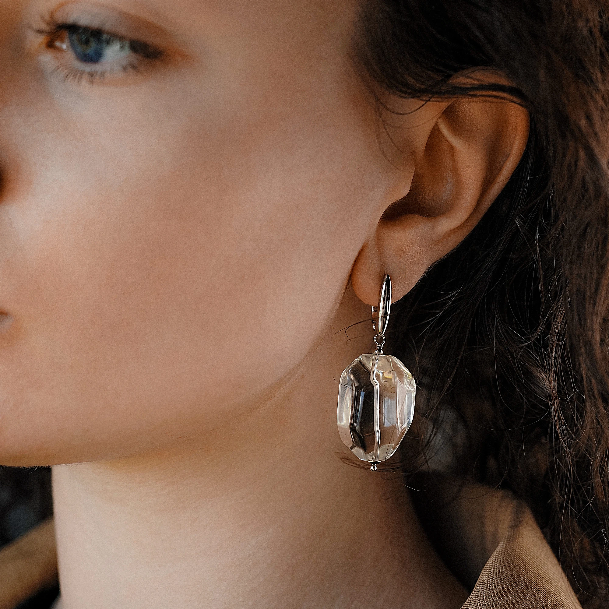 Серьги из Горного хрусталя №2