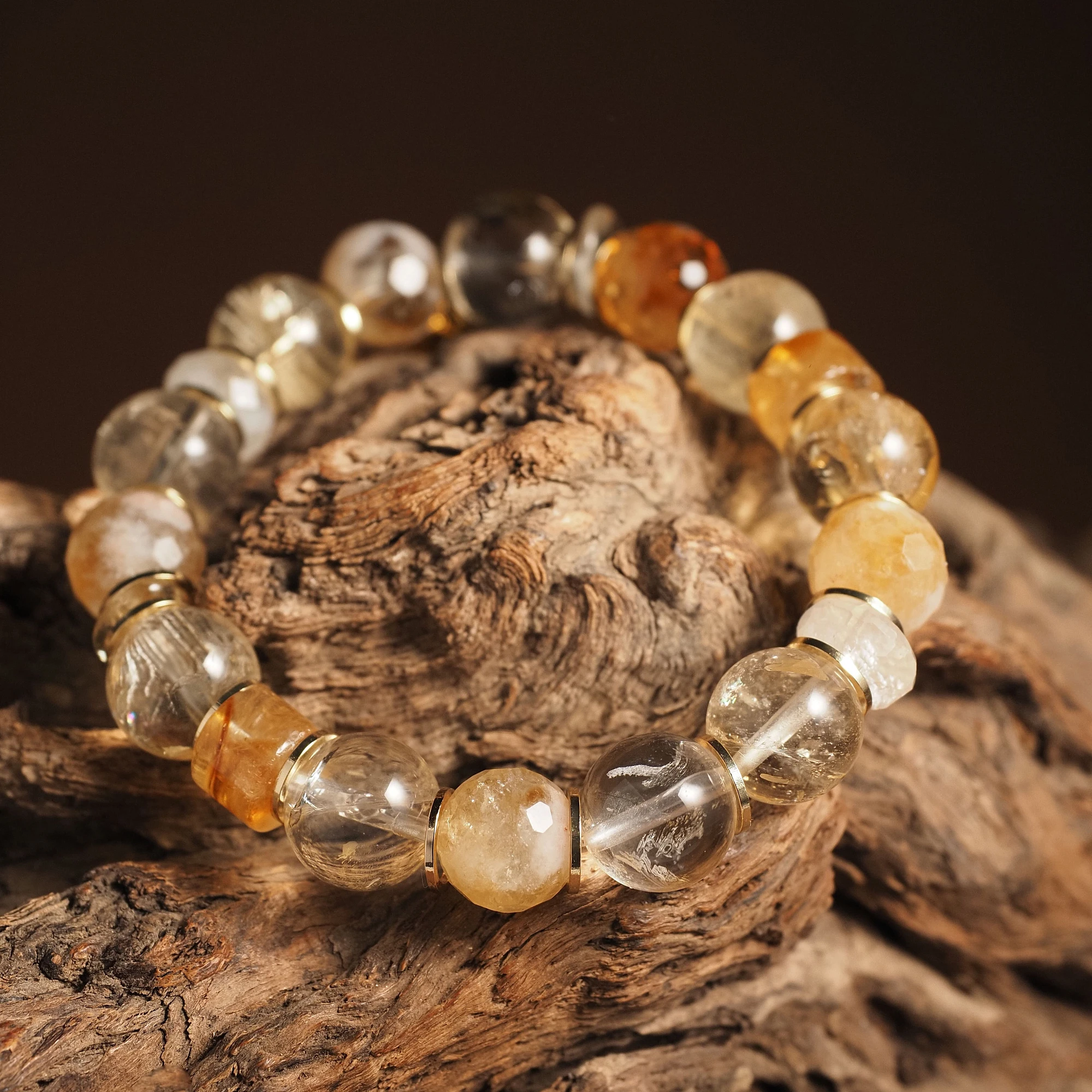 Браслет женский из Цитрина №1