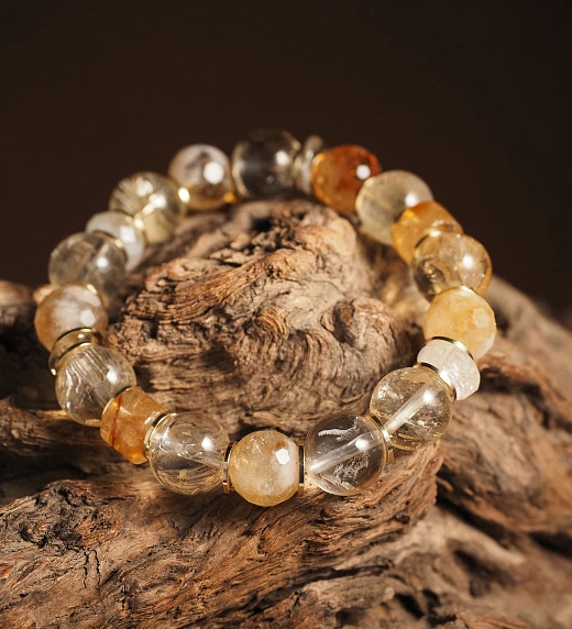 Браслет женский из Цитрина №1