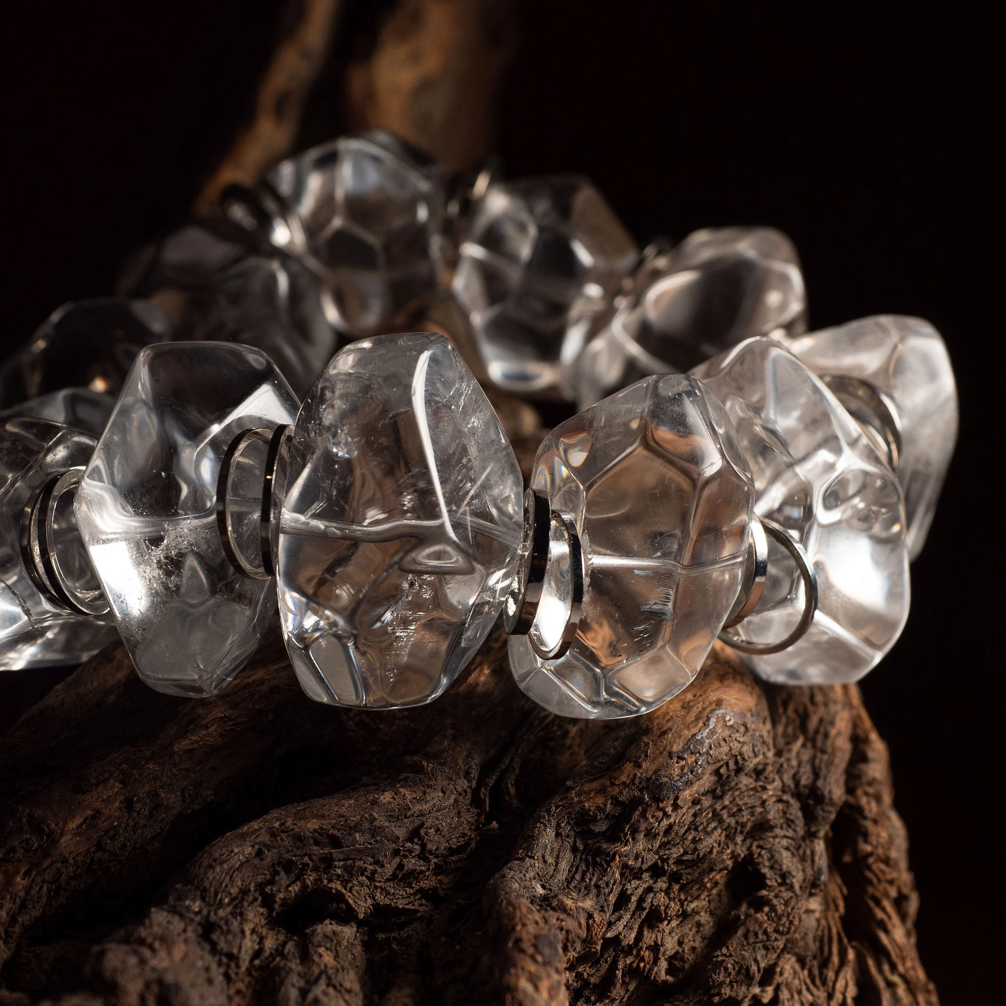 Браслет женский из Горного хрусталя №3