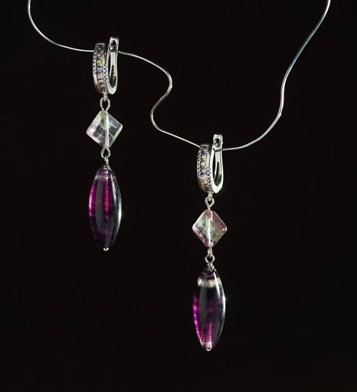 Серьги из Флюорита №2