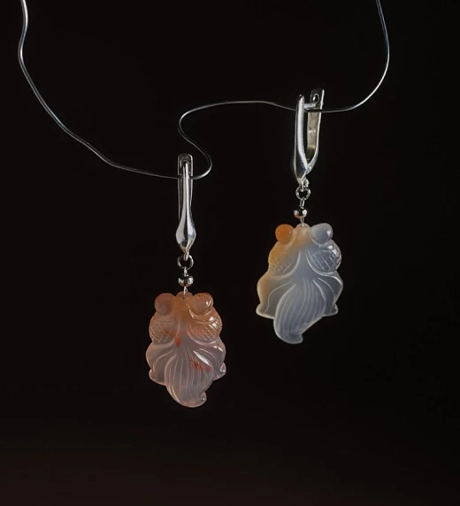 Серьги из Сердолика №1