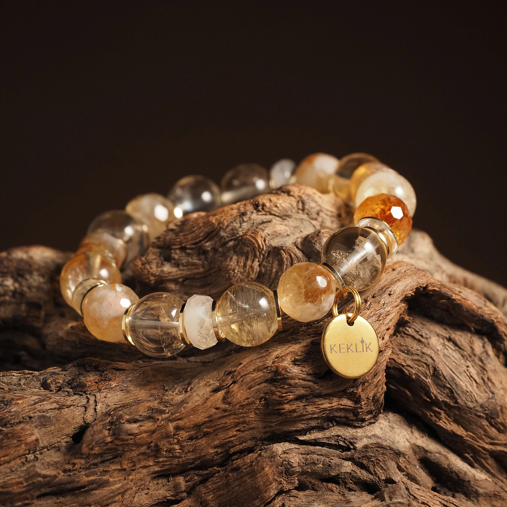 Браслет женский из Цитрина №1