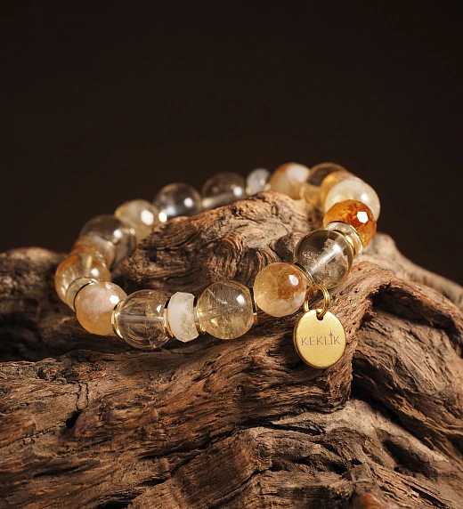 Браслет женский из Цитрина №1