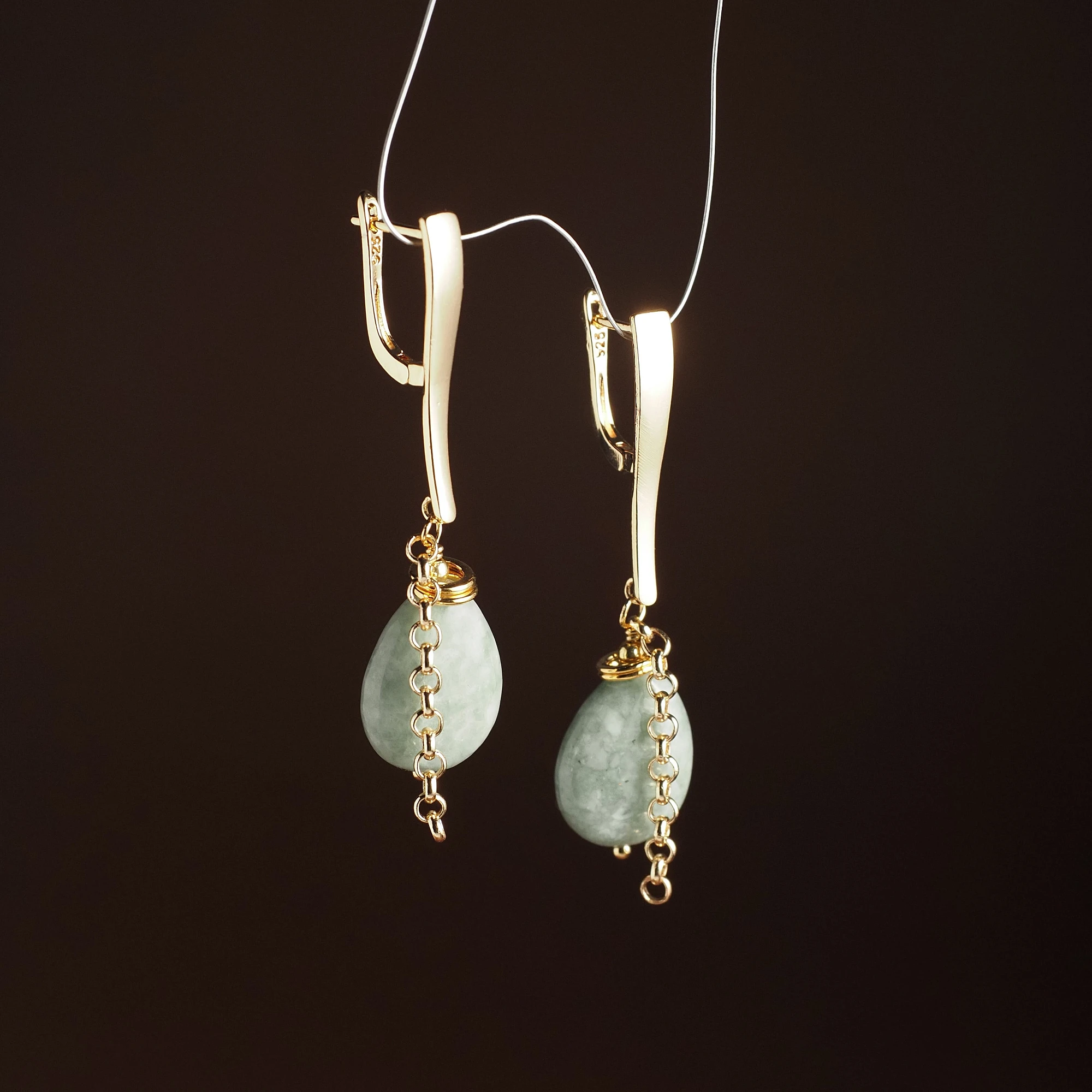 Серьги из Нефрита №1