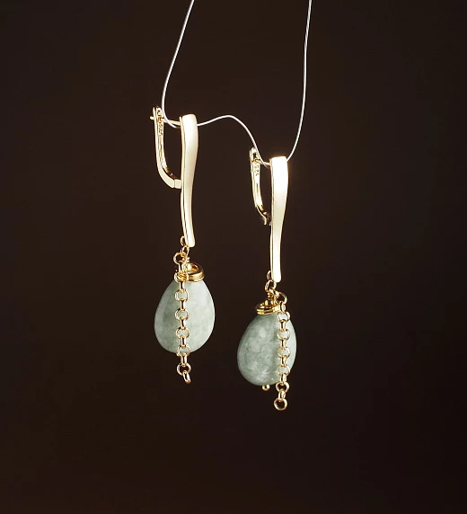 Серьги из Нефрита №1