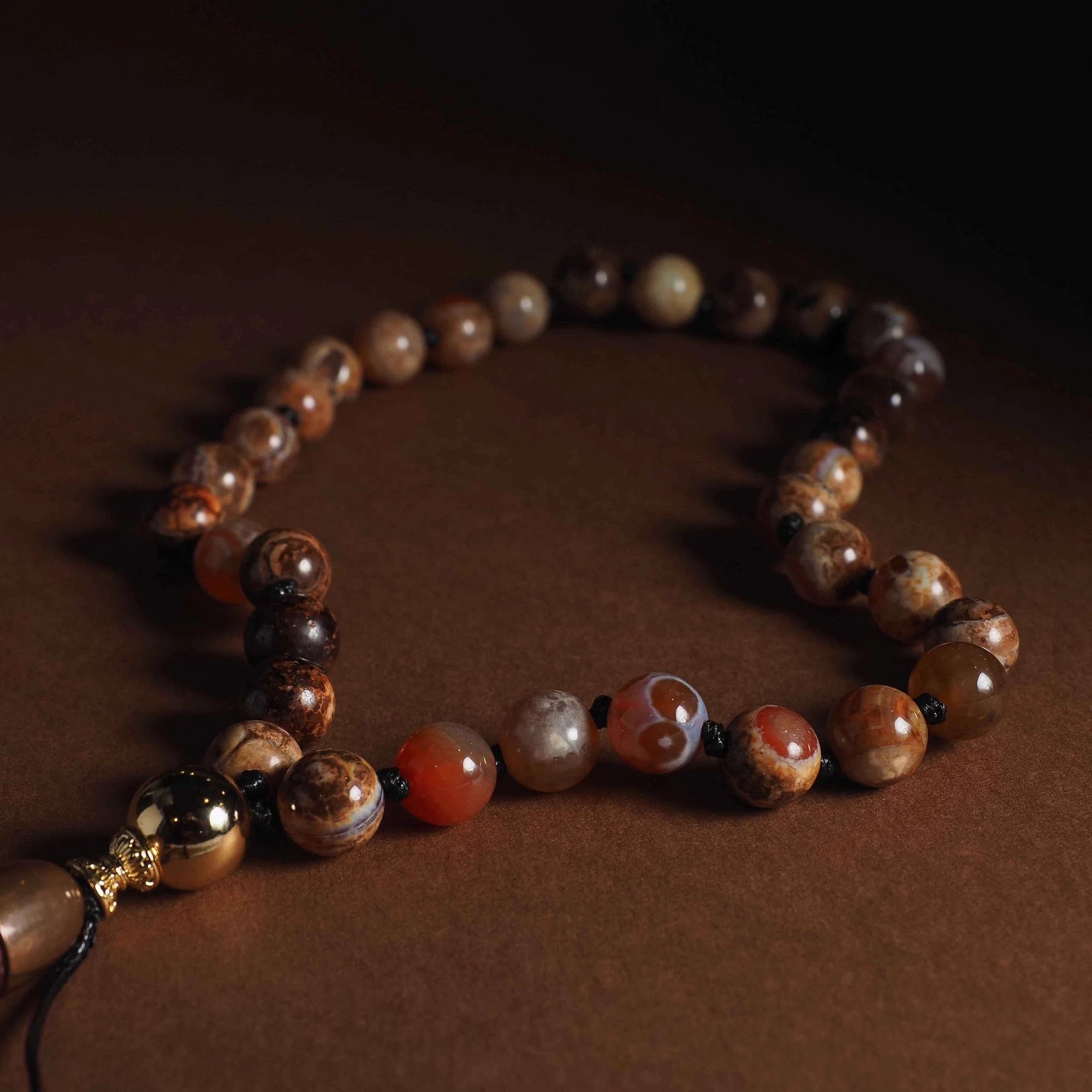 Четки из Агата 33 бусины №1