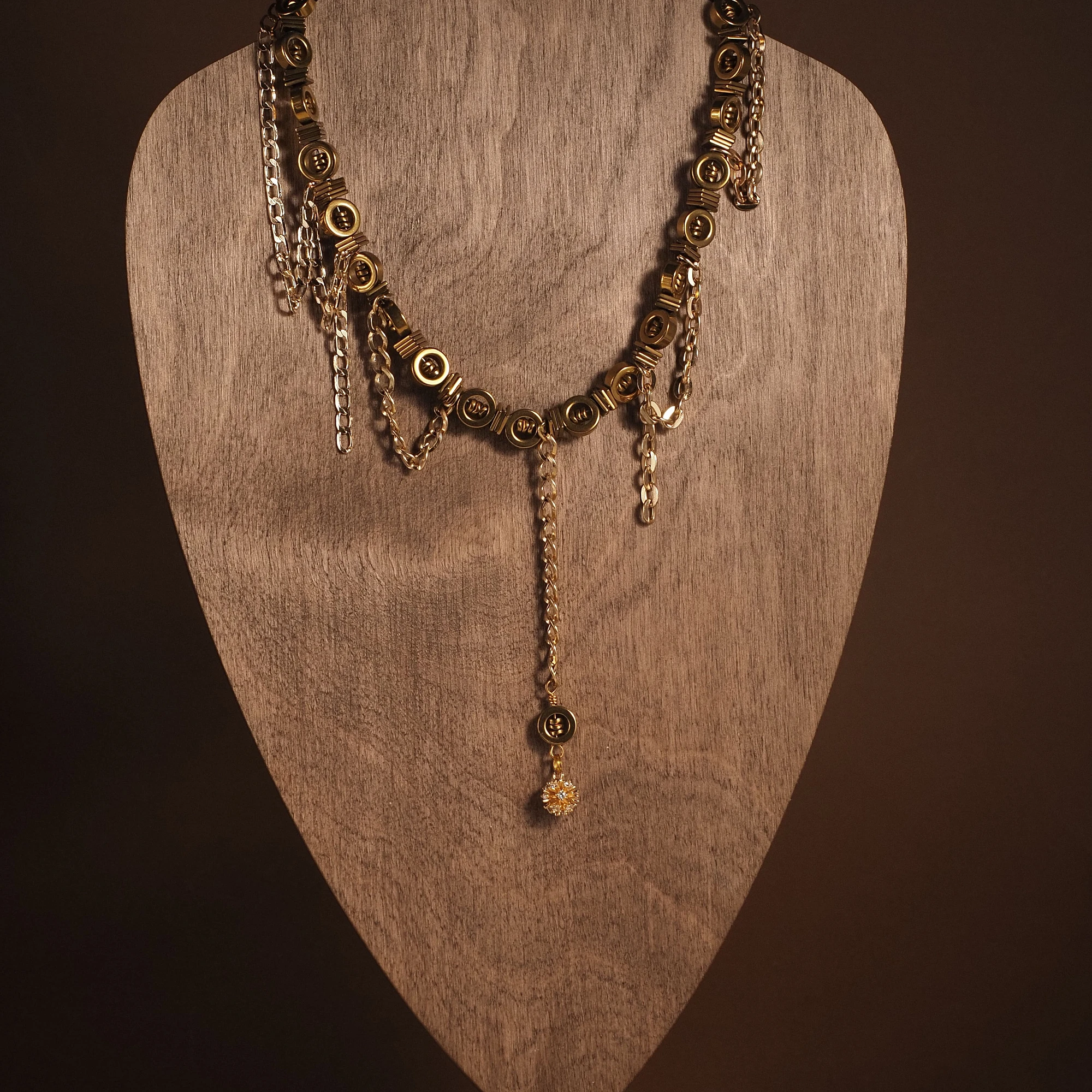 Чокер из Гематита женский №1