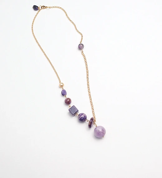 Подвеска из Аметиста и Чароита