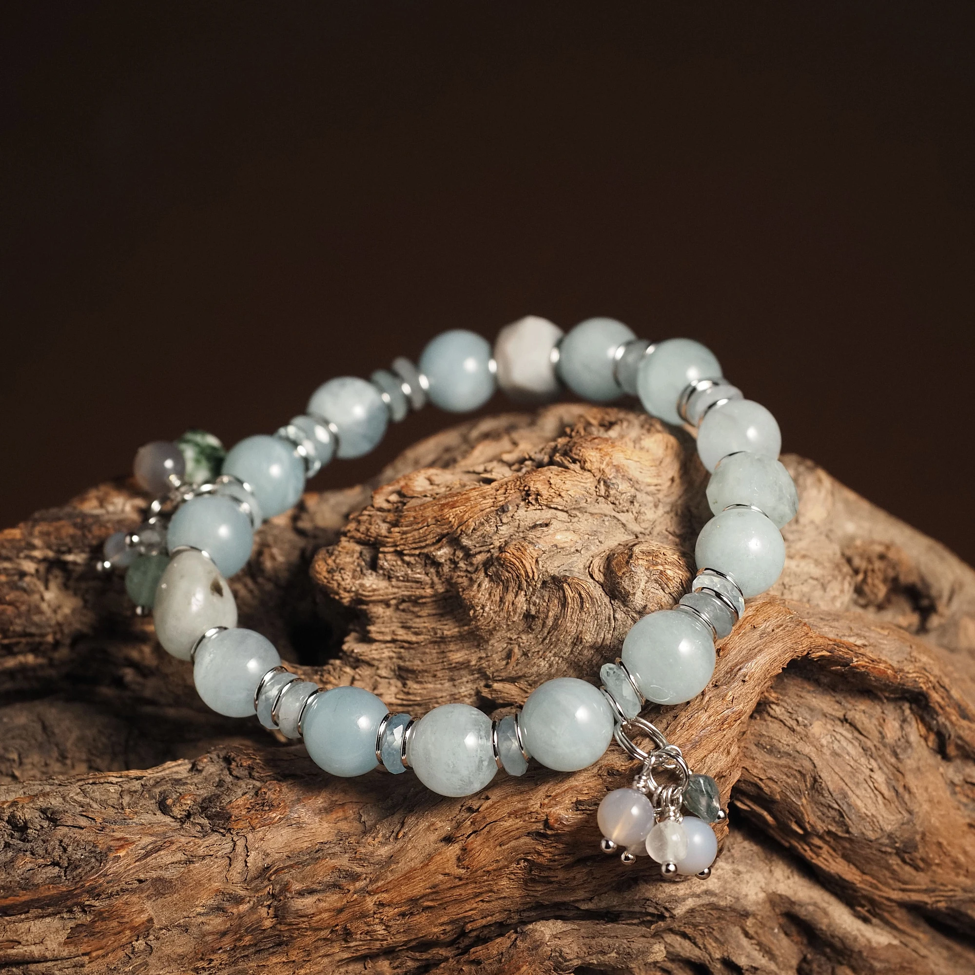 Браслет женский из Аквамарина №2