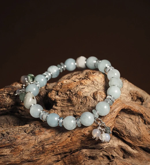 Браслет женский из Аквамарина №2