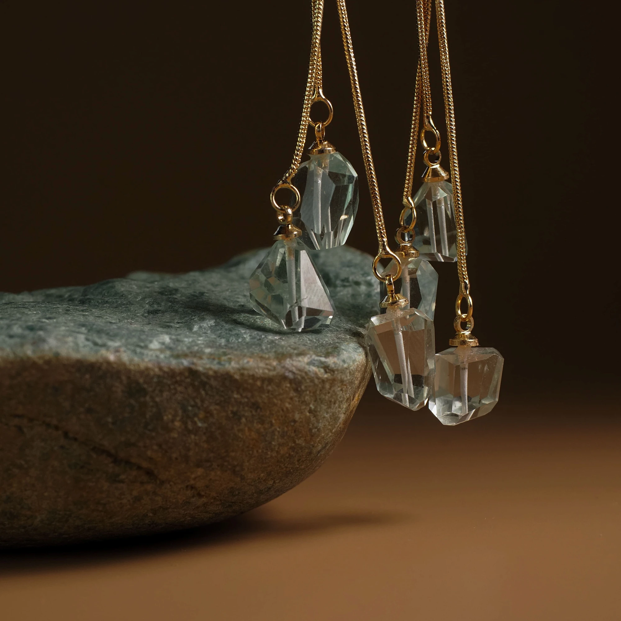 Серьги из зеленого Аметиста