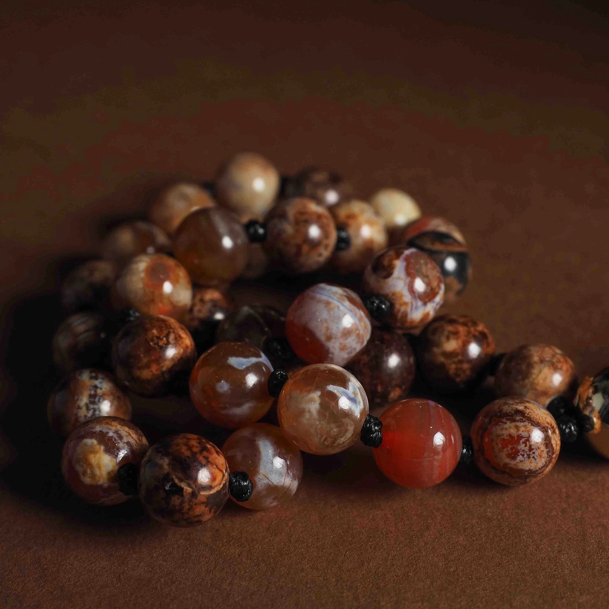 Четки из Агата 33 бусины №1