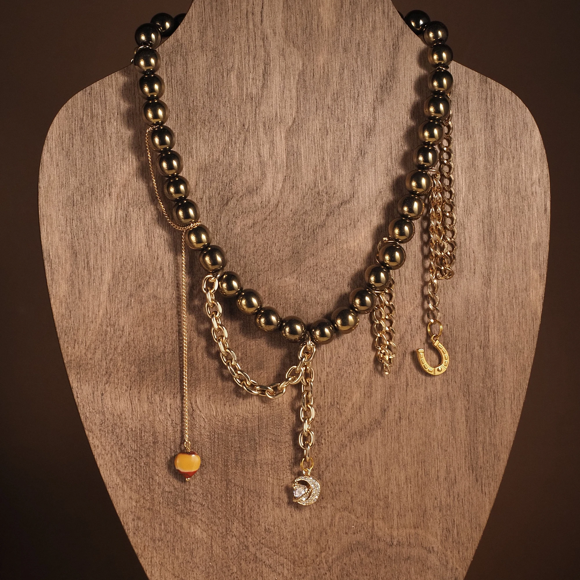 Чокер из Гематита женский №3