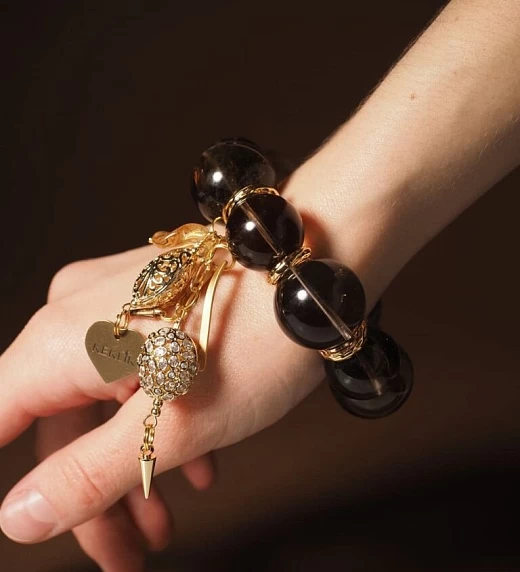 Браслет женский из Раухтопаза №11