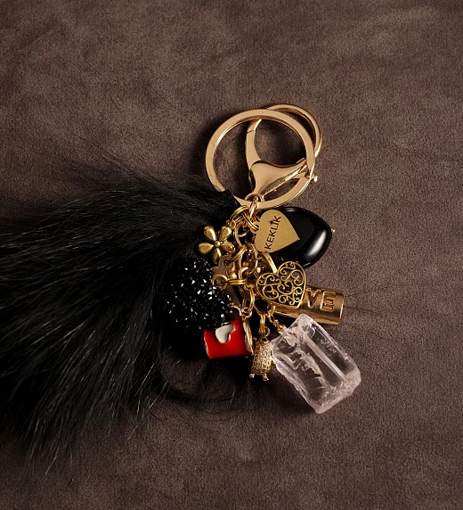 Брелок из Агата и Аквакварца №1