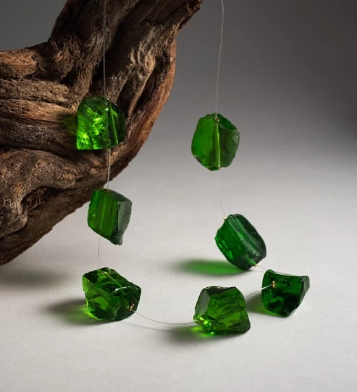 Чокер женский из Аквакварца №1