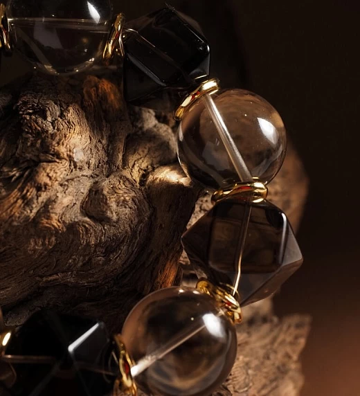 Браслет женский из Раухтопаза №10