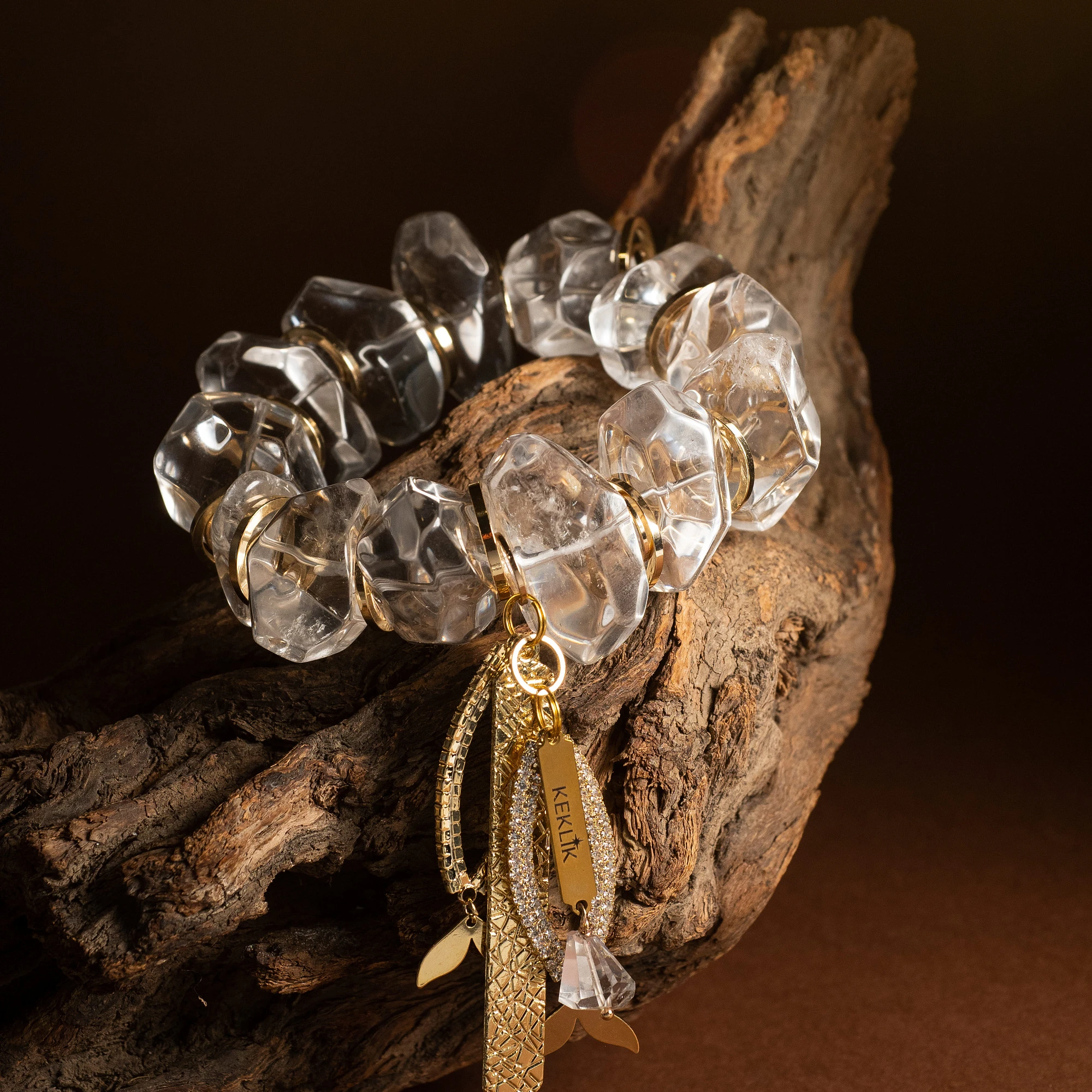 Браслет женский из Горного хрусталя №2