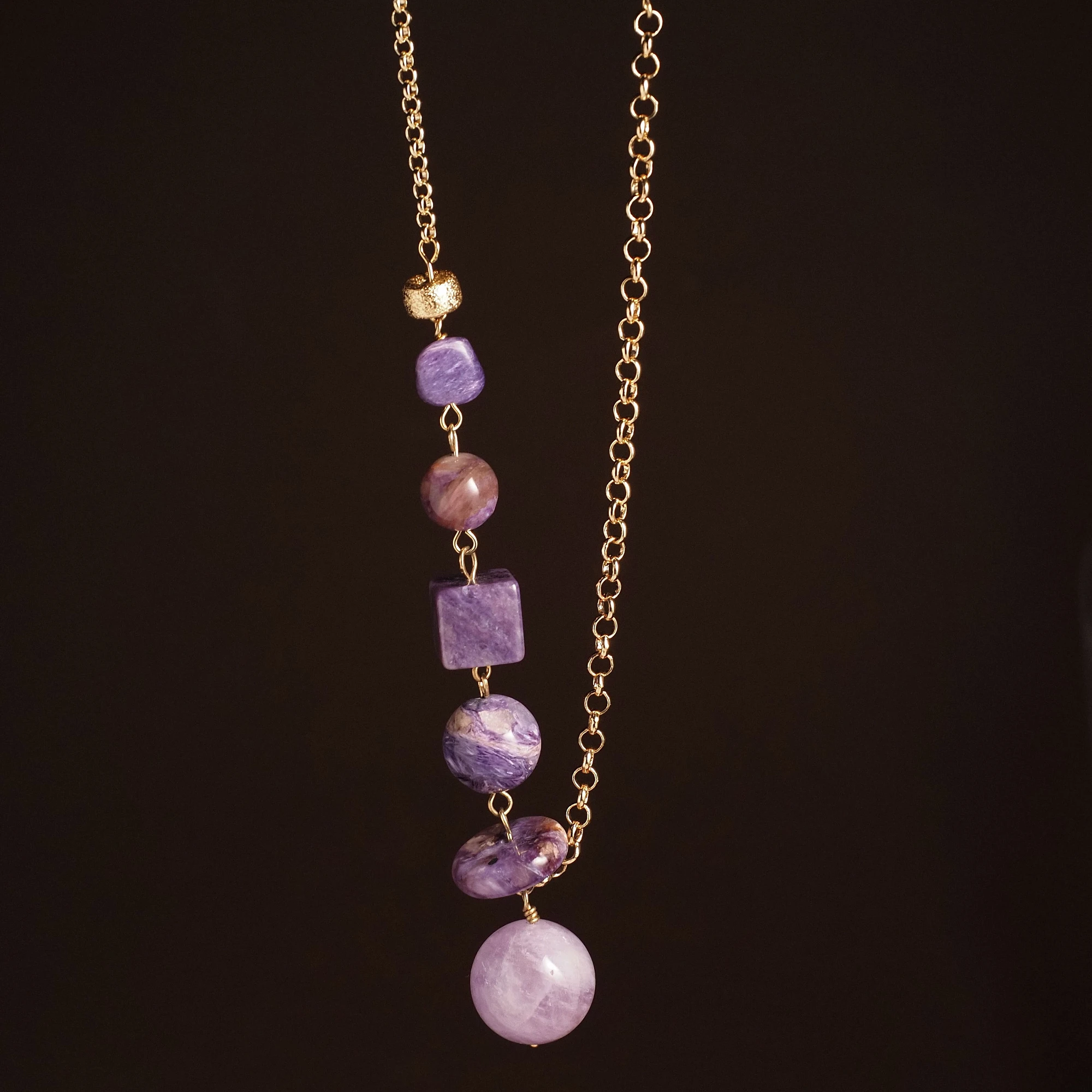 Подвеска из Аметиста и Чароита