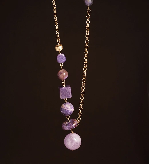 Подвеска из Аметиста и Чароита