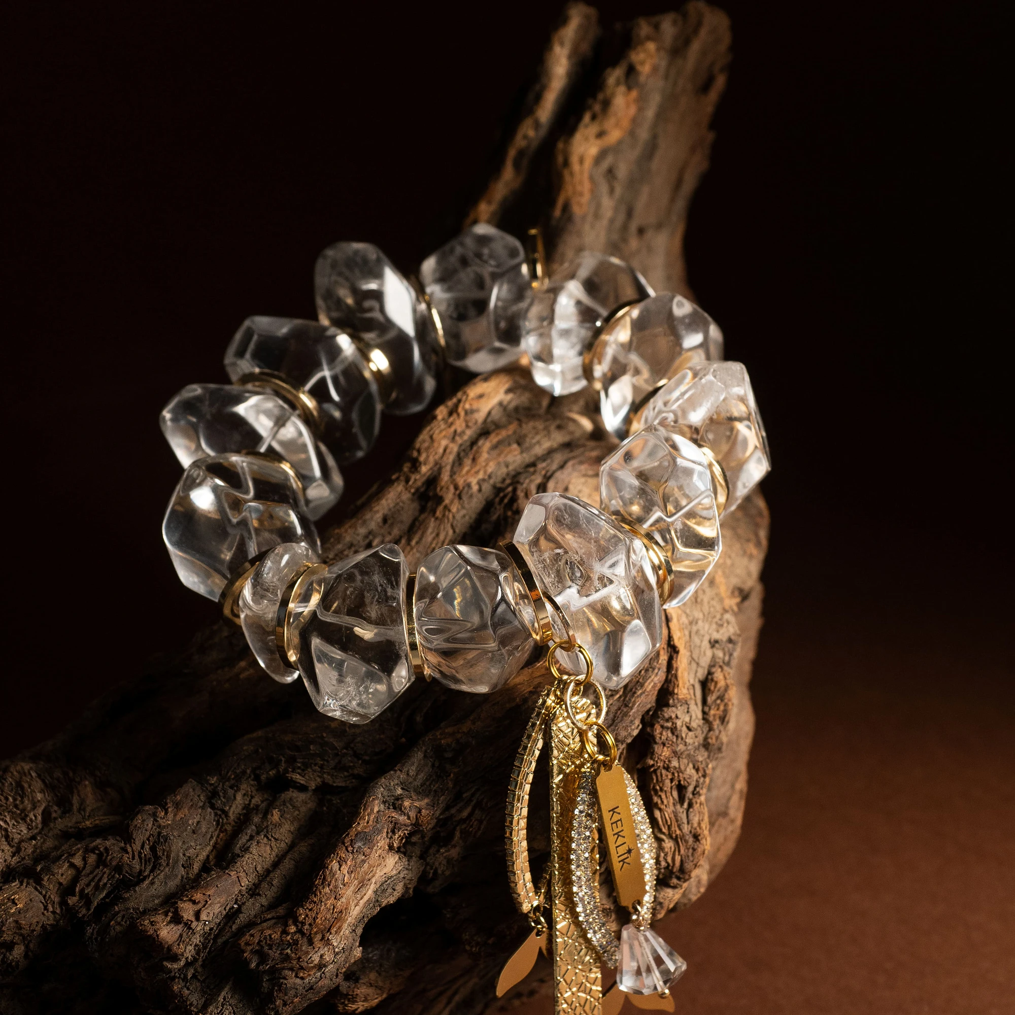 Браслет женский из Горного хрусталя №2