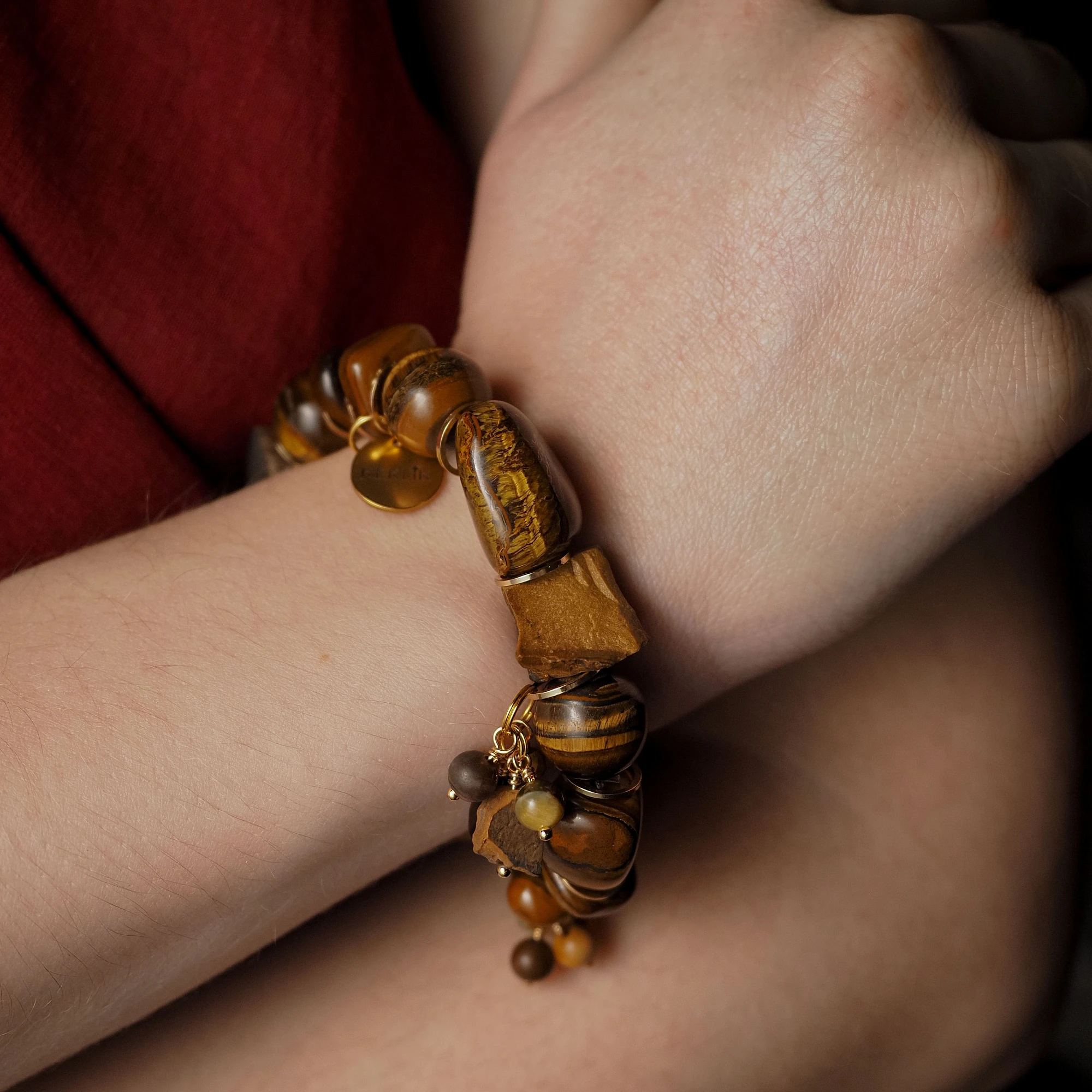 Браслет женский из Тигрового глаза №2