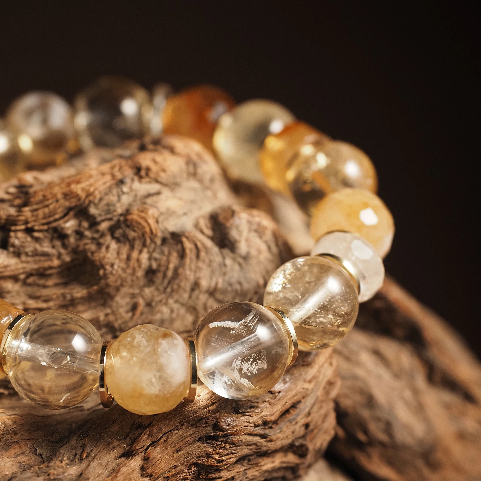 Браслет женский из Цитрина №1