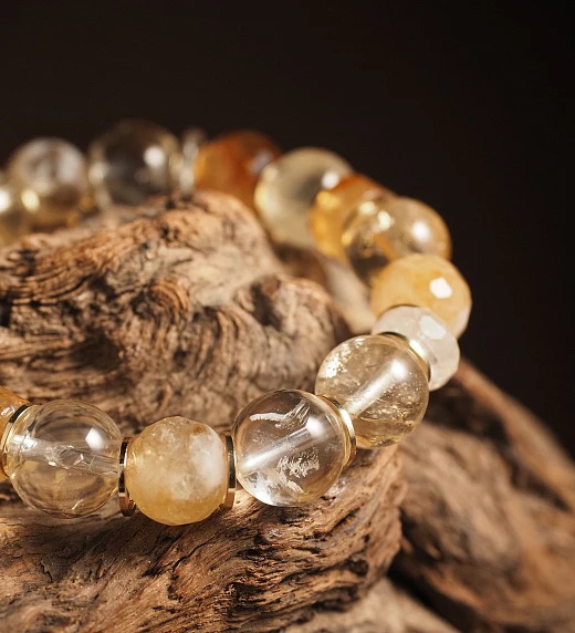 Браслет женский из Цитрина №1