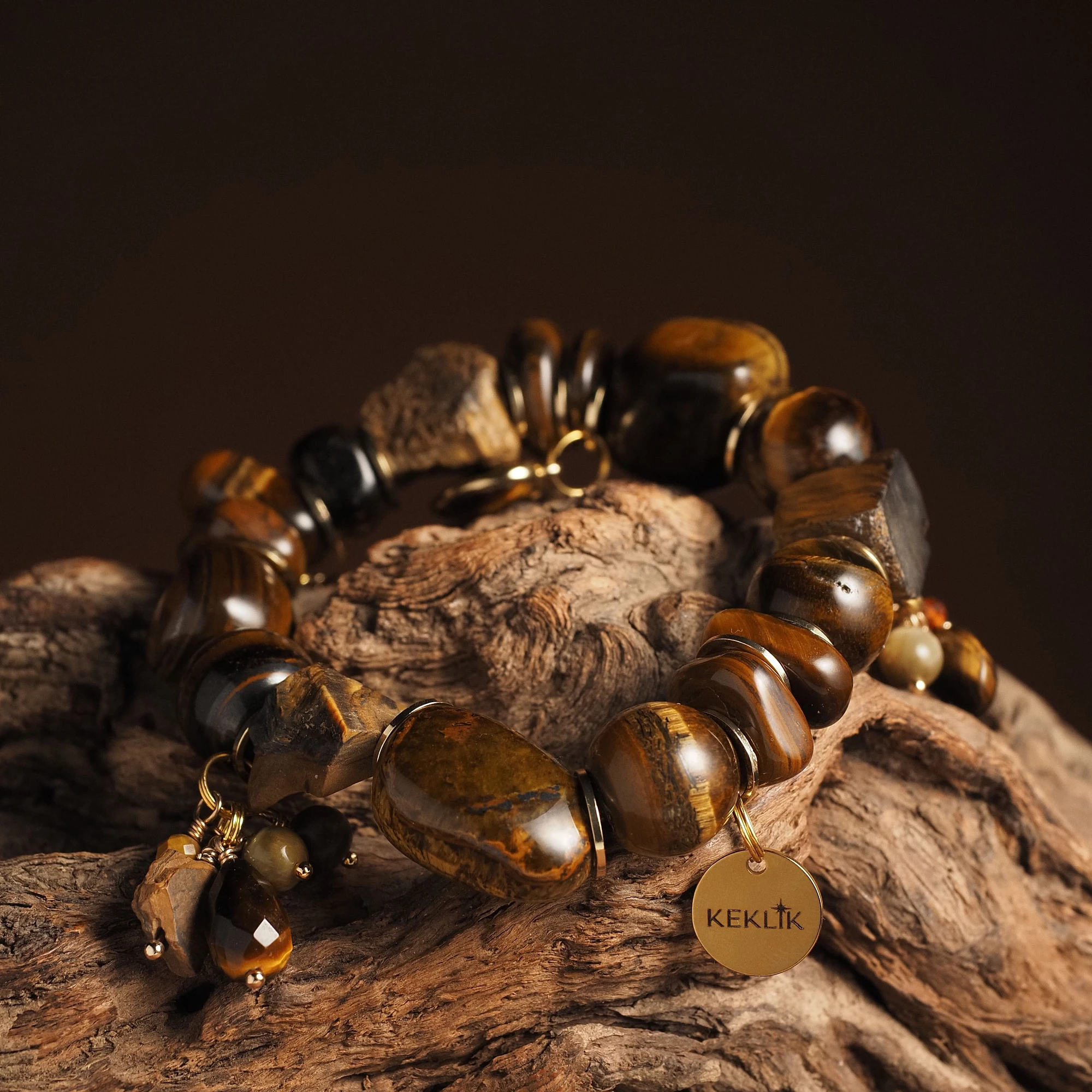 Браслет женский из Тигрового глаза №2