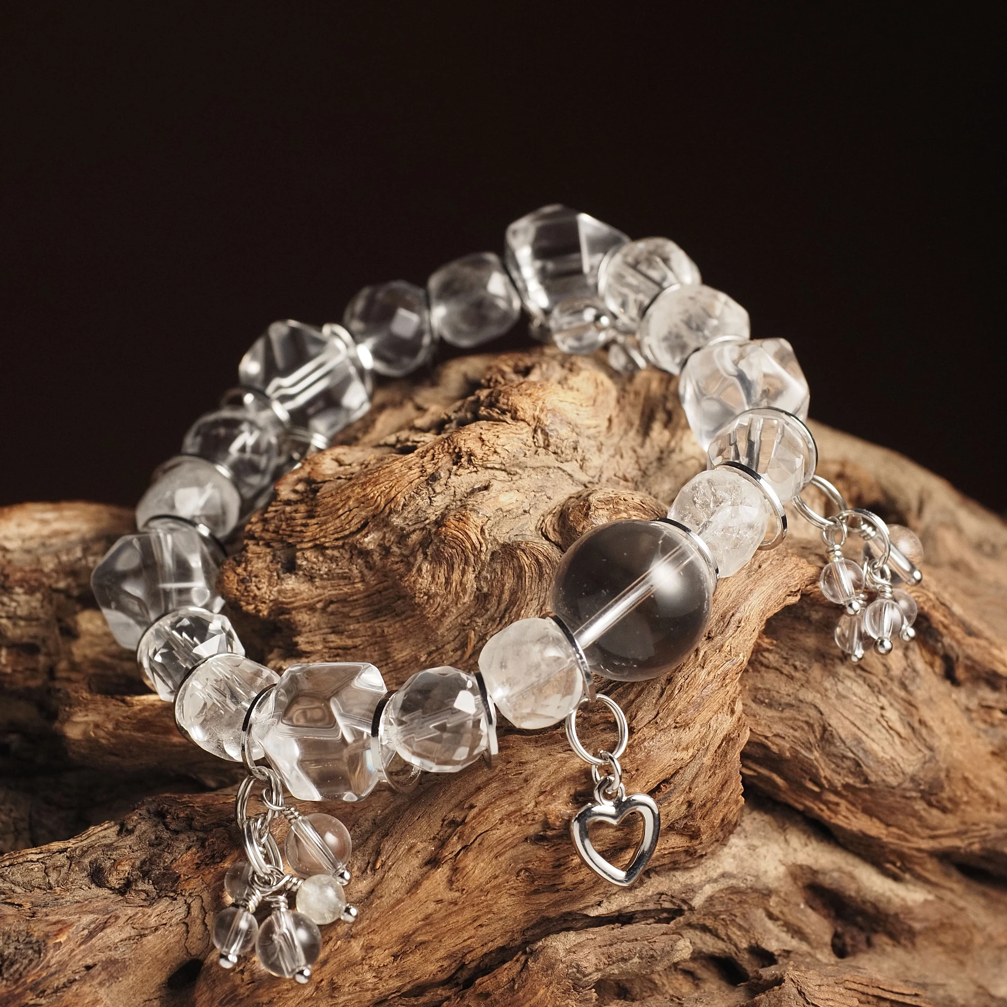 Браслет женский из Горного хрусталя