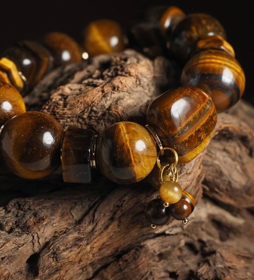 Браслет женский из Тигрового глаза