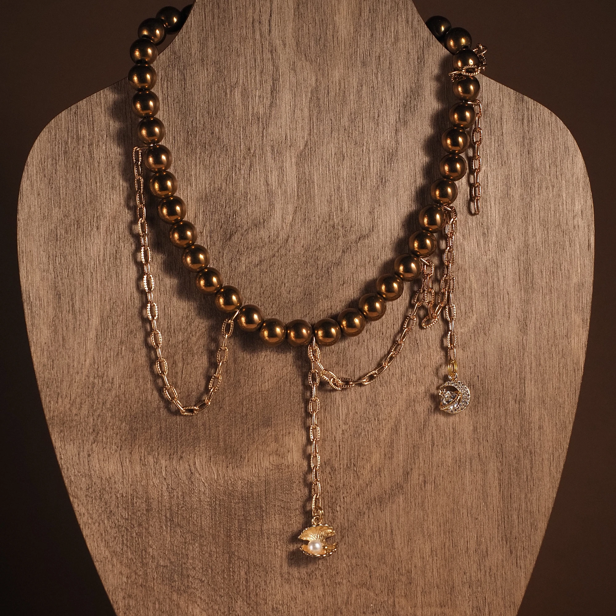 Чокер из Гематита женский №2