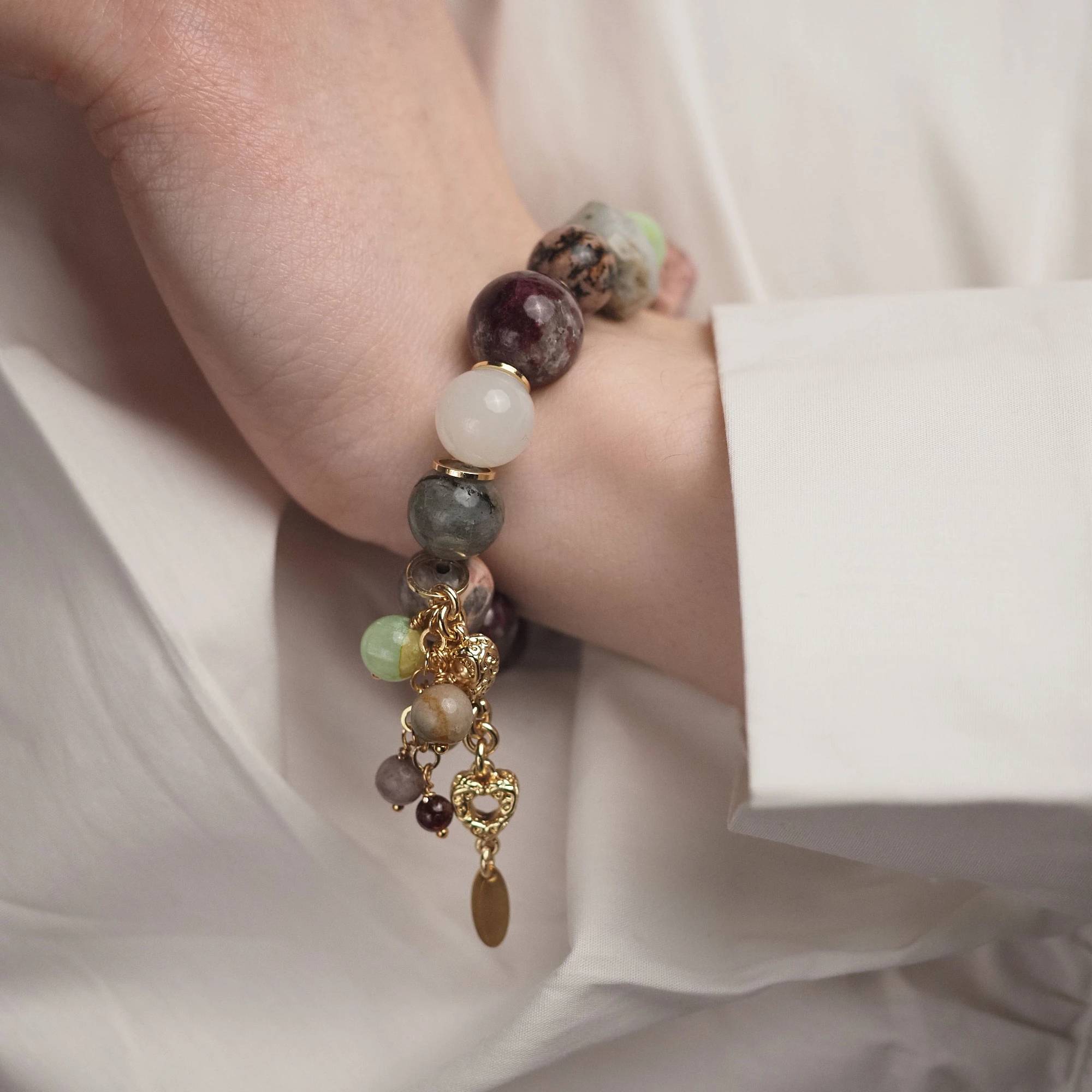 Аспектовый браслет «Открытое сердце» №1