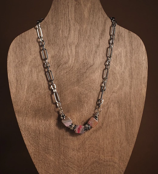 Чокер женский из Агата и Яшмы №2