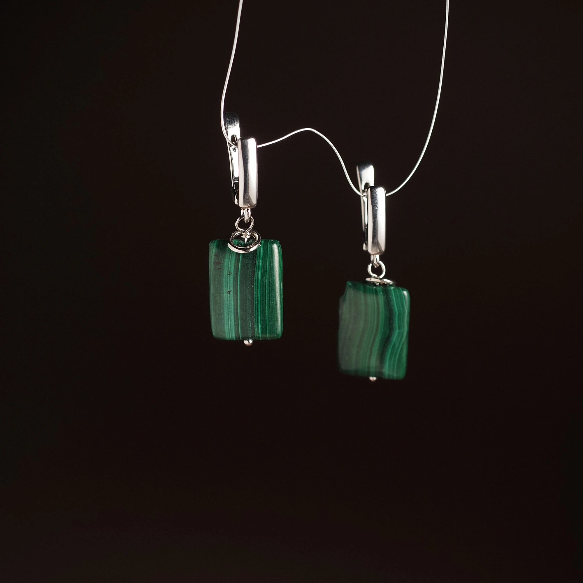 Серьги из Малахита