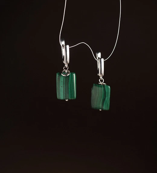 Серьги из Малахита