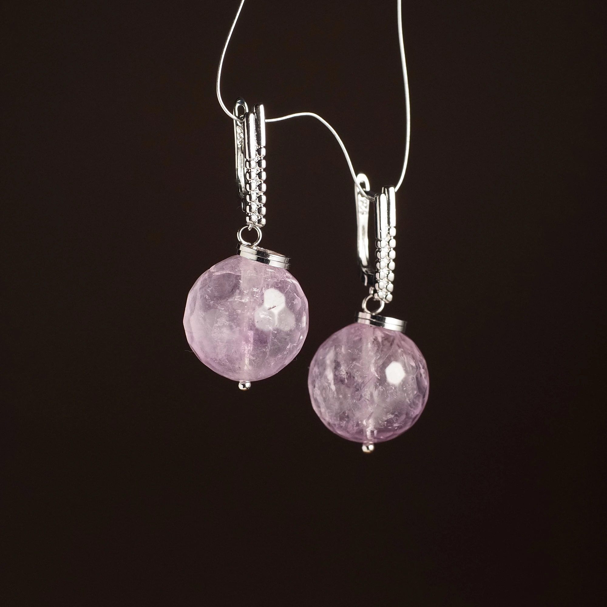 Серьги из Аметиста №1