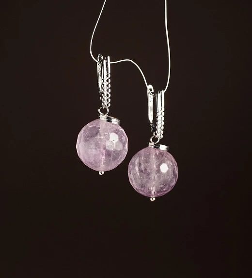 Серьги из Аметиста №1