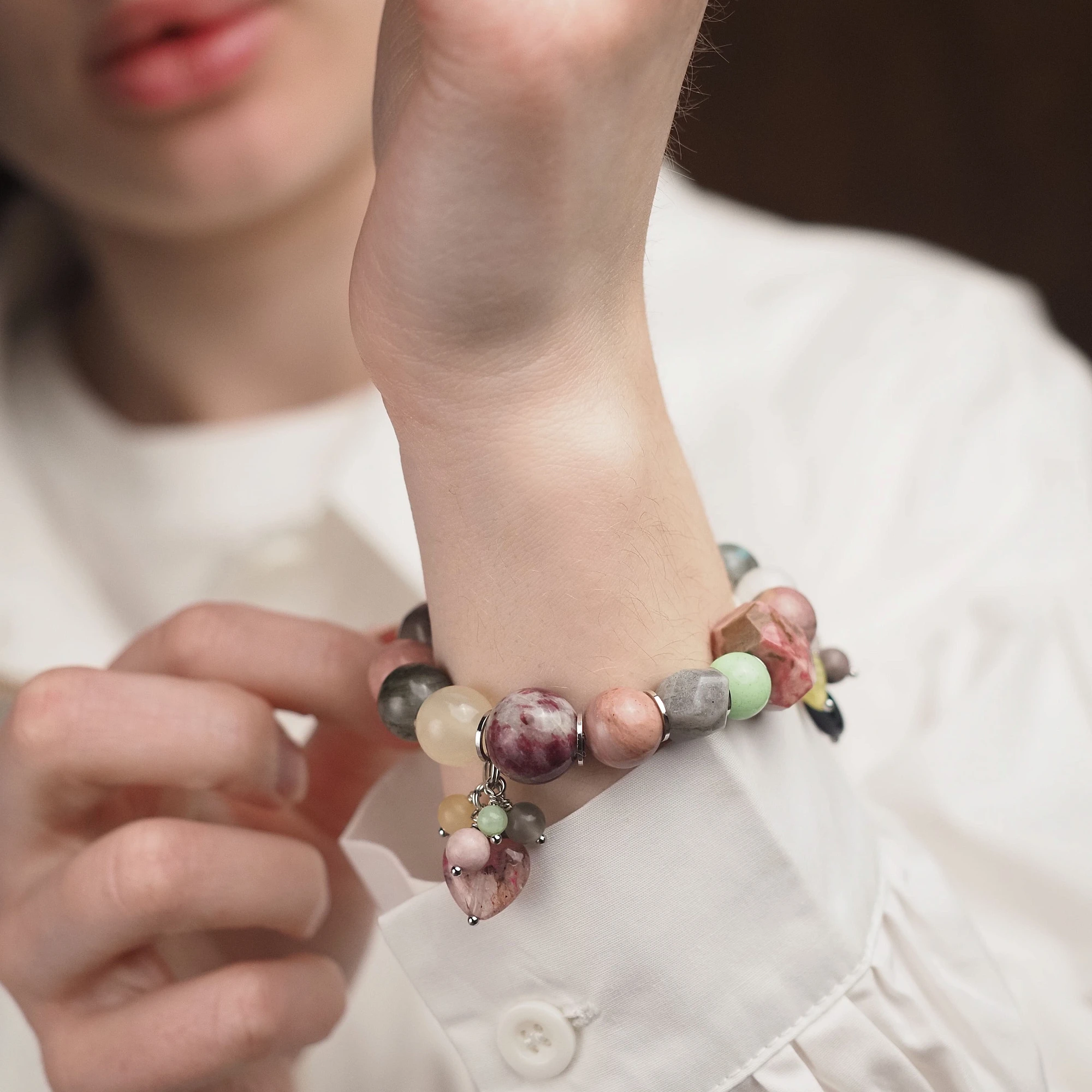 Аспектовый браслет «Открытое сердце» №2